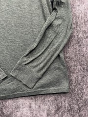 Apt 9 Premier Flex Henley Shirt Mens Medium Olive Green Cotton Knit Perfect Fit