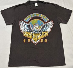 Vintage 80’s Van Halen Tour of the World 1984 Concert T-Shirt L Ched 50/50 Band