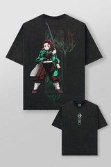 YOUNGLA-4266- DEMON SLAYER: KIMETSU NO YAIBA-CHARACTER TEES-Nichinin Sword- XL