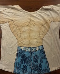 Rare Vintage La Imprints Fun2wear Beach Body Shirt One Size Fits Most