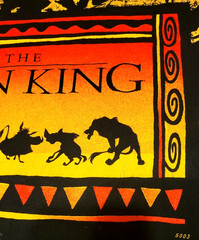 THE LION KING Vtg Jerry Leigh SINGLE STITCH All Over Print AOP Disney T-Shirt OS