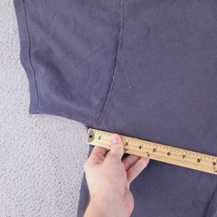Fruit of the Loom Shirt Mens Large Gray Sun Faded Distresed Grunge