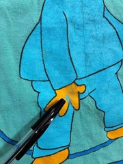 VTG Bart Simpson T Shirt 1990 Original L RARE Light Blue Single Stitch GROSS MAN