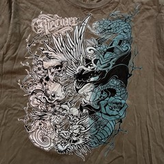 Vintage Y2K Rip Curl Surfer Surf Beach Cyber Graphic T Shirt Men’s Medium Slim