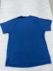 Adidas T-Shirt Mens L Blue Climalite Freelift Short Sleeve Crew Neck