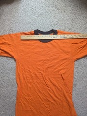 Dead Stock Never Used Single Stitch Russell 70s vintage X small Ringer t shirt