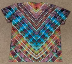 Handmade Ice Tie Dye T-Shirt XL Mens Womens Soft Cotton Rolled Ice Die