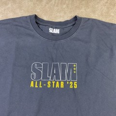 Slam T-Shirt Men Sz XL All-Star’25 Graphic Tee Crewneck Gray Short Sleeve