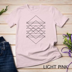 Sacred Geometry Abstract Art Geometric Triangle Lines Design Unisex T-shirt