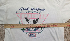 Vintage 80s Budweiser Spuds Mackenzie Party Animal T-Shirt .