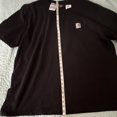 Carhartt K87 K87BLK Black Pocket Logo Crew Neck Cotton Tee Men’s XL Regular