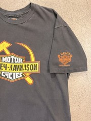 Vintage Harley Davidson Russia T Shirt 2xl Single Stitch Siberia 90s
