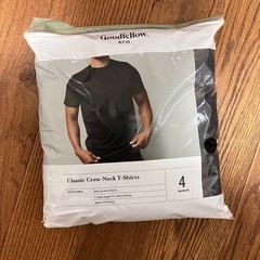 Goodfellow & Co Men’s 4 Pack Short Sleeve Crew Neck Undershirt SIZE Large