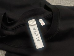 AELIZA studio Design unique collection Oversized Logo Black Shirt