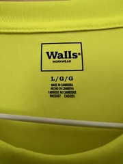 Walls workwear shirt reflective strips Safety Long sleeve shirt Size Large