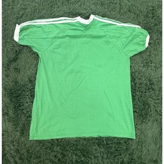 Vintage Stedman Men’s XL Green V-Neck T-Shirt 50/50 Poly Cotton Made in USA