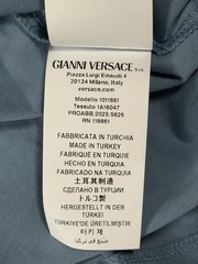 Versace Medusa Light Blue Jersey Short Sleeve T-Shirt Men’s Size 2XL Authentic