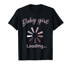 Baby Girl Loading Funny Womens Pregnancy announcement Pillow T-Shirt