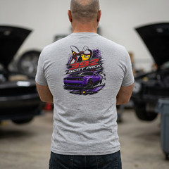 392 Scat Pack Plum Purple Muscle Car T-Shirt | Street Drag Racing Show Tee