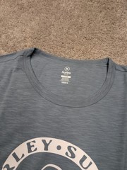 Hurley Shirt Mens Large Blue Crew Neck Supply Company Graphic Surf Tee NWT