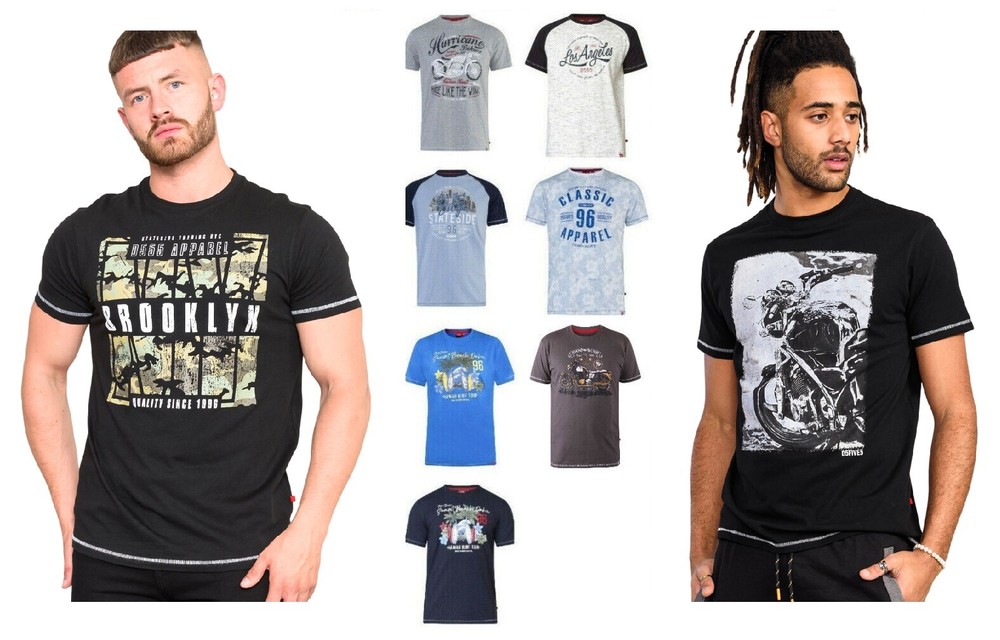 D555 Mens Dukes New York Short Sleeve T-Shirts Big Tall Plus King Sizes S-10XL