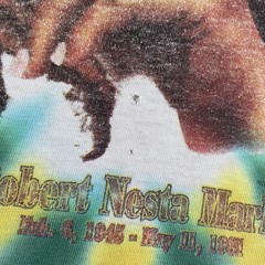 Vintage Bob Marley Shirt Mens XL Rasta Tie Dye Lion Reggae 1997 Distressed 90s