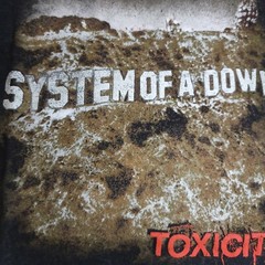 System Of A Down Toxicity Rock Band Black Bleach Tie Dye Acid Wash Size S