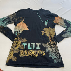 $68 TRUE LOVE FALSE IDOLS by AFFLICTION Long Sleeve Slim Fit Y2K T-shirt NWT