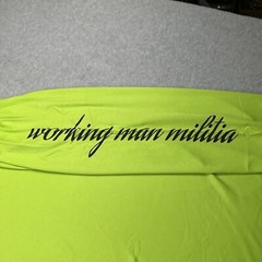 Working Man Militia Long Sleeve T-shirt Mens 4XL Green WMM Graphic Print Lion