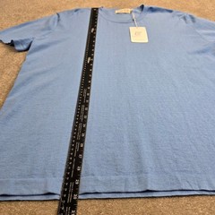 Collars and Co Men’s Lucca Luxury Touch Soft Cotton Silk T-Shirt Size 2XL Blue