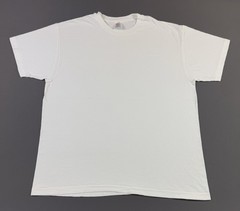 Rare Vintage 90s Hanes Blank White Shirt XL Single Stitch Essential Classic Tee