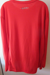 Mens HABIT Red Goji Berry 2XL Crew Neck Long Sleeve T Shirt Pullover Activewear