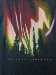 Fairbanks Alaska T Shirt Men’s XL Black Short Sleeve Graphic Print