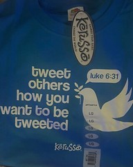 Kerusso Christian Tweet Short Sleeve T-Shirts, Pacific Blue, Unisex, S-3XL-NEW