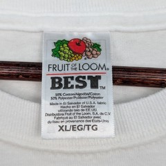 VTG Fruit of the Loom T-Shirt Men’s XL White Belikin Beer Belize Paper Thin Y2K