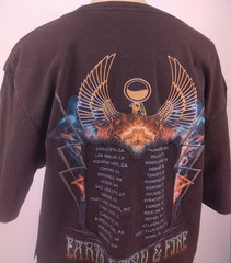 Lee Earth Wind And Fire Brown 2 Sided Graphic SS T Shirt Size M – New. (B3)