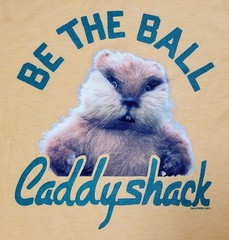 Homage Caddyshack Gofer Retro Single-Stitch Yellow Medium T-Shirt~Made In USA