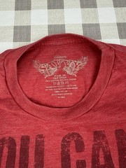 waldo graphic tee funny slogan shirt red casual medium