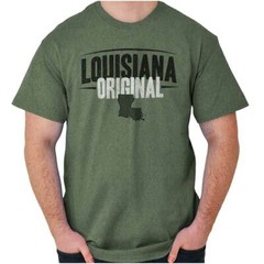 Louisiana Original Souvenir Tourist State LA Womens or Mens Crewneck T Shirt Tee
