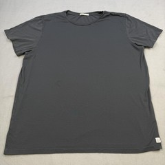 Marine Layer Shirt Mens XL Gray Solid Logo Crewneck Tee Soft Cotton Blend USA