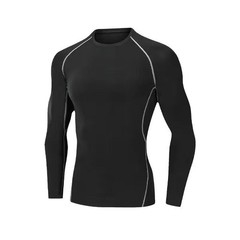 Men’s T-shirt Men Running Sport T Shirt Men Compression Fitness Tops Tee Quick