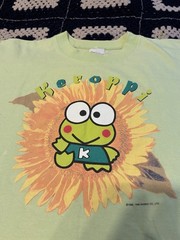 Vintage 90’s 1998 Keroppi Frog Sanrio Tag T Shirt XL Green Single Stitch
