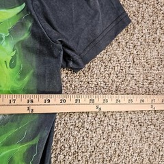 T Shirt Mens Medium Short Sleeve Vibrant Dragon Print Front And Back