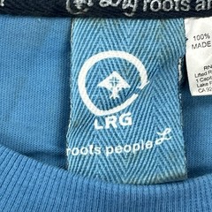LRG Dead Serious Shirt Mens XL Blue Skeleton Lifted Research Group Kanye Glow