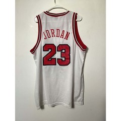 Vintage Nike Michael Jordan Chicago Bulls Jersey XXL White Flight 84-03 Swingman