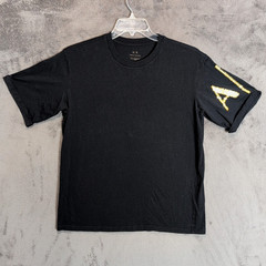 Armani Exchange Shirt Adult Large Graphic Gold Logo Classic Designer Casual SS