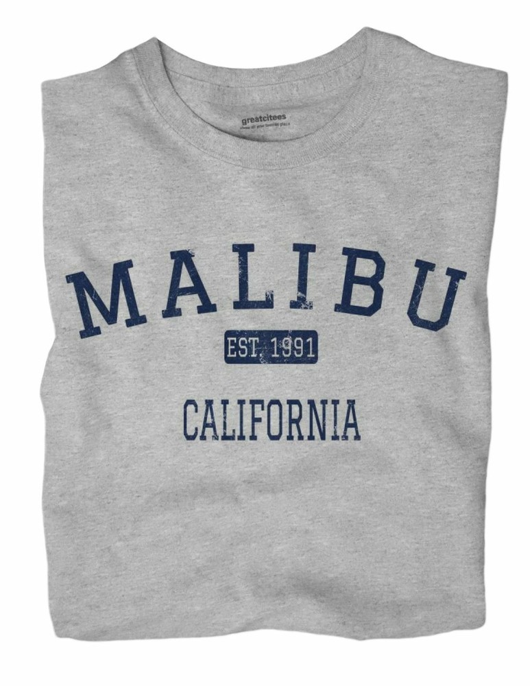 Malibu California CA T-Shirt EST