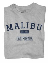 Malibu California CA T-Shirt EST