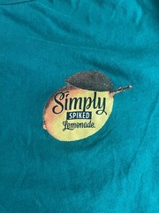 Simply Spiked Lemonade T Shirt XL Green Promo Double Sided Graphic Beer Seltzer