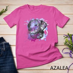 Golden Retriever Vintage Watercolor Dog Portrait Women Mom Unisex T-shirt